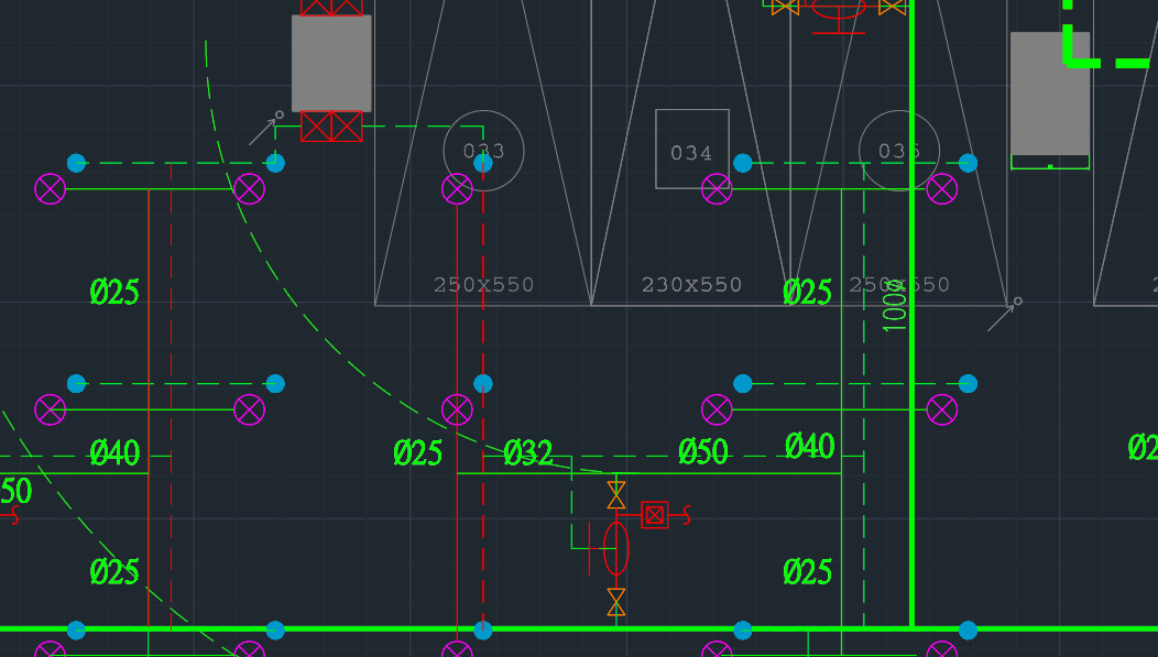 PDF and DXF comparison view